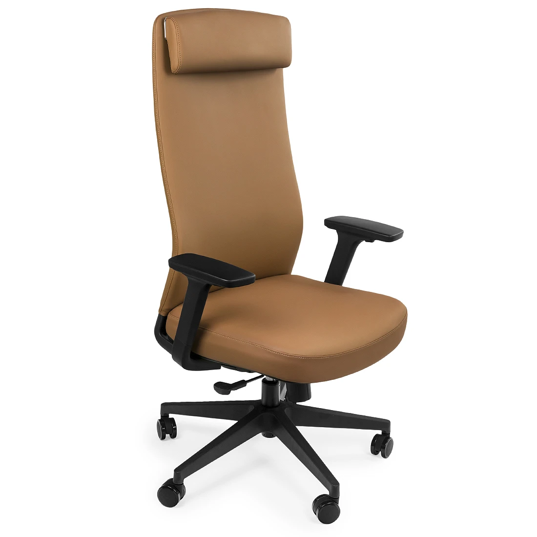 Krzesło biurowe ergonomiczne Spacetronik HAVARD-02 brązowe