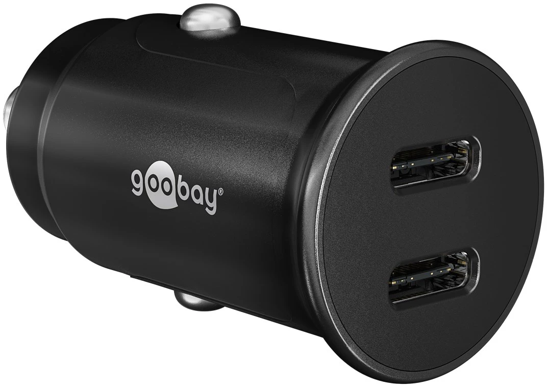 Ładowarka samochodowa 2x USB-C PD 30W max. 3A Goobay