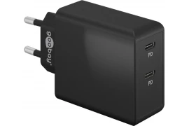 Ładowarka sieciowa 2x USB-C 36W PD Goobay CZARNA