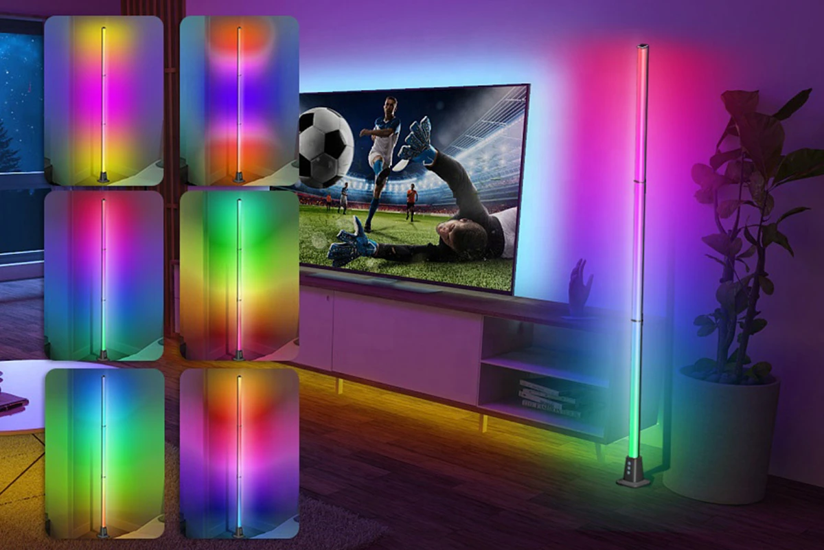 Lampa podłogowa LED RGB WIFI 4-segmentowa 150 cm GLOW Corner