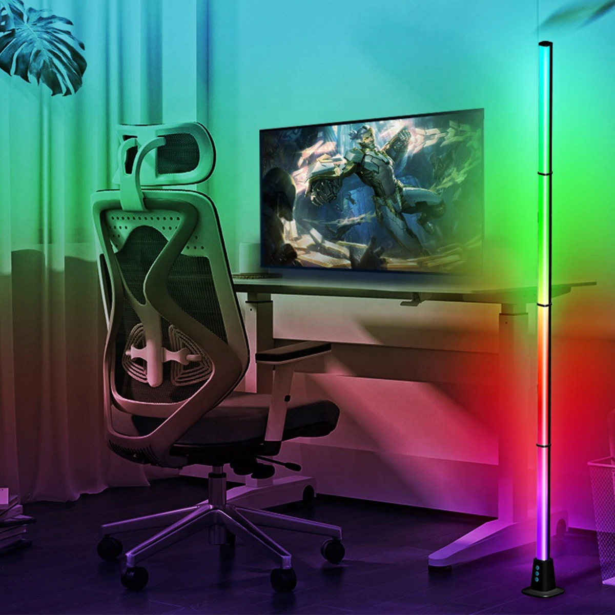 Lampa podłogowa LED RGB WIFI 3-segmentowa 120 cm GLOW Corner