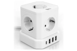 Listwa zasilająca 5xAC 3xUSB 1xUSB-C SPS-C02W