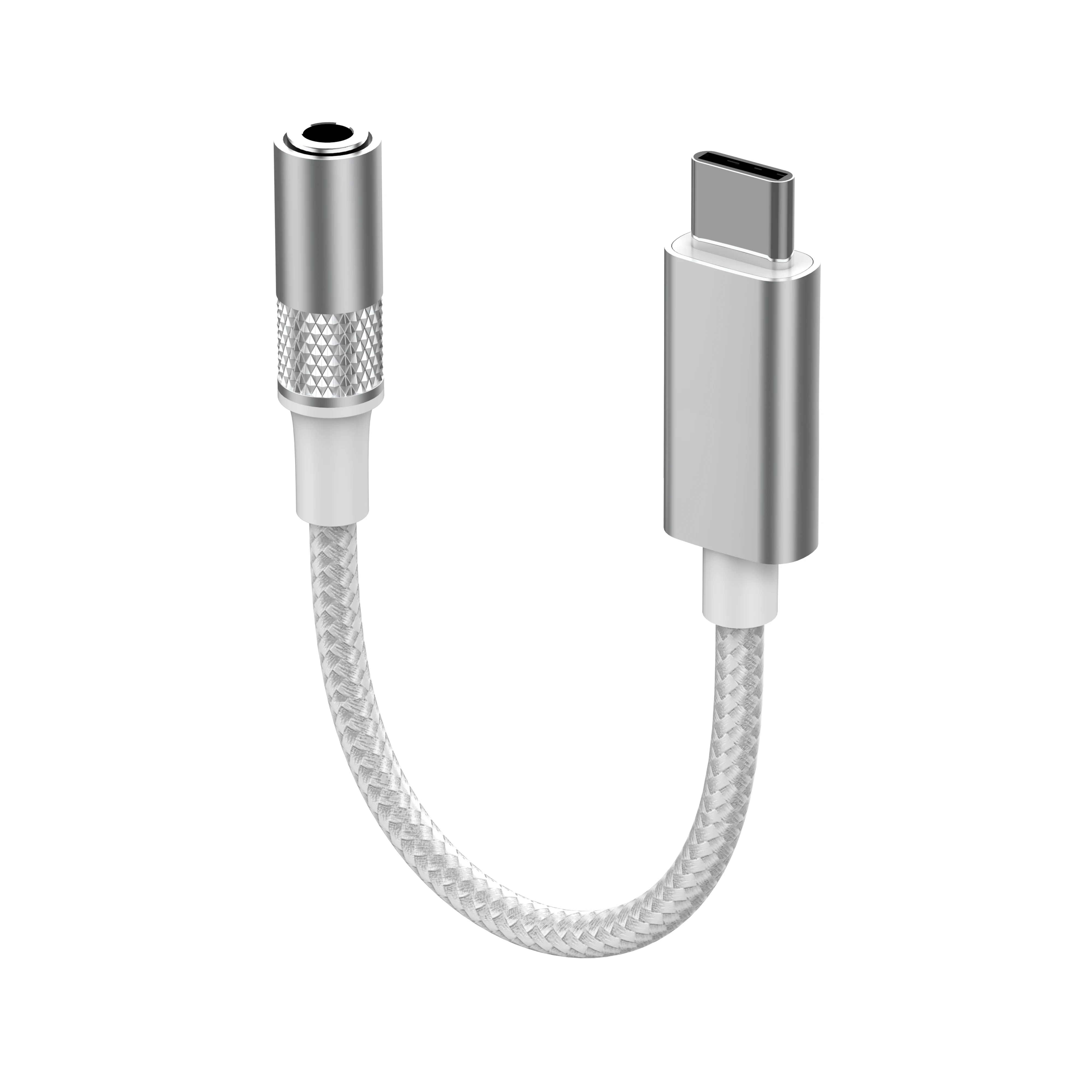 LS-Y80C Adapter przejsciówka USB-C na jack 3.5 mm szary