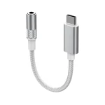 LS-Y80C Adapter przejsciówka USB-C na jack 3.5 mm szary