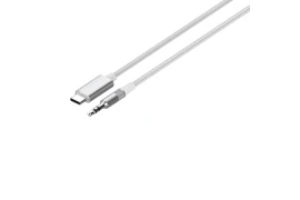 LS-Y81C kabel USB-C na jack 3.5 mm 1 metr szary