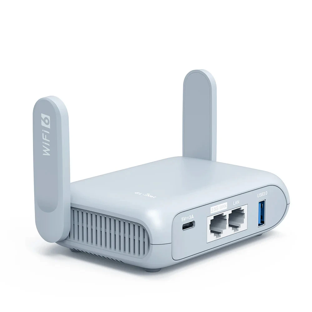 Mały router GL-iNet Beryl AX GL-MT3000 Wi-Fi 6 VPN