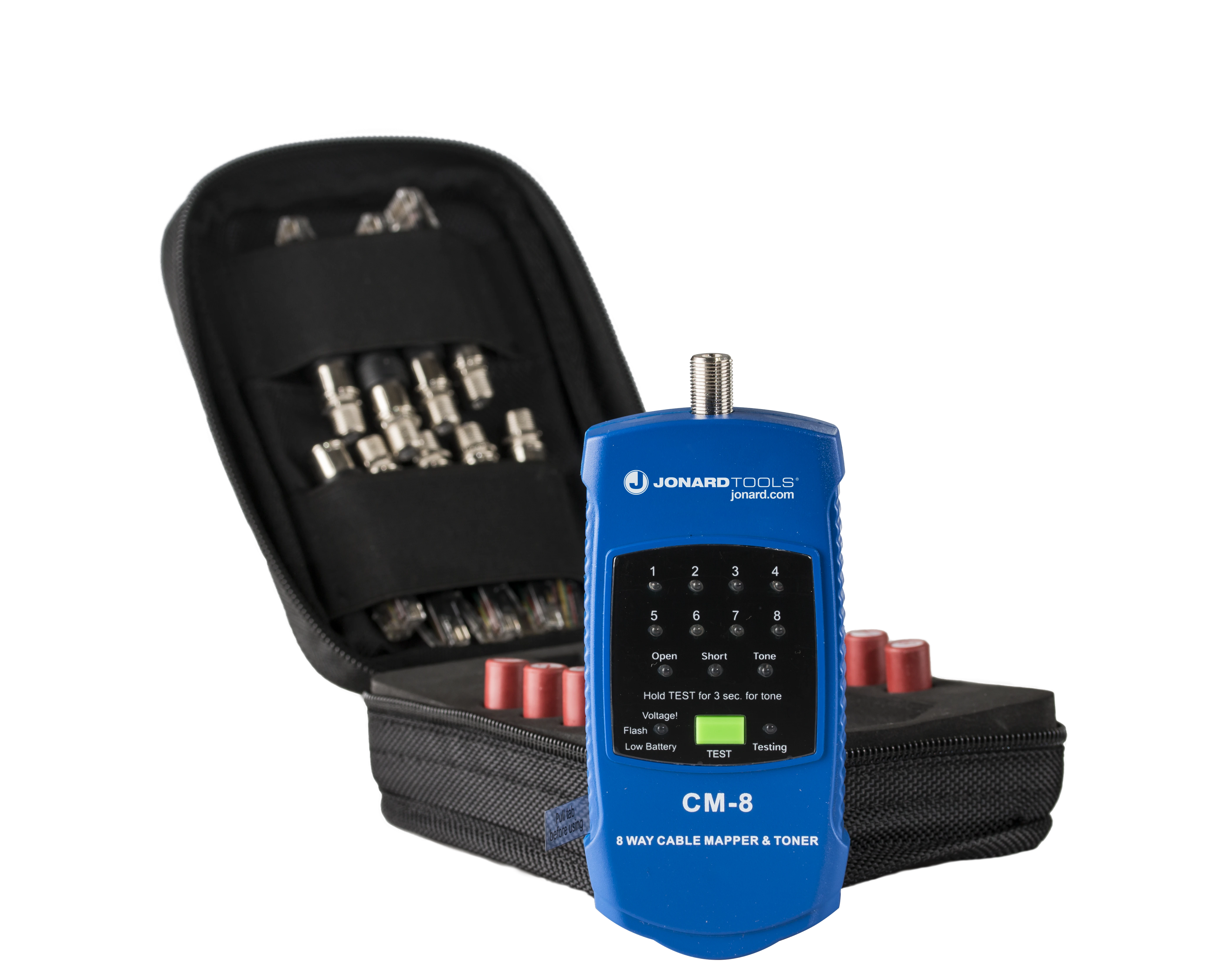 Wykrywacz par przewodów tester kabli LAN CCTV i RG6 COAX CM-17 JONARD