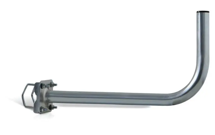 Uchwyt balkonowy do anteny gięty L-60cm, czołowy CORAB UBC-38/600-H