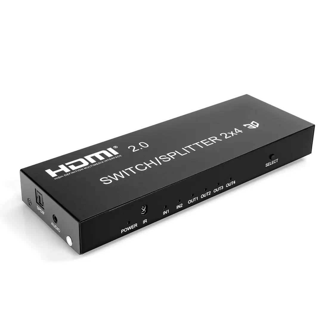Matrix HDMI 2 wejścia / 4 wyjścia HDMI Spacetronik SPH-M241 4K