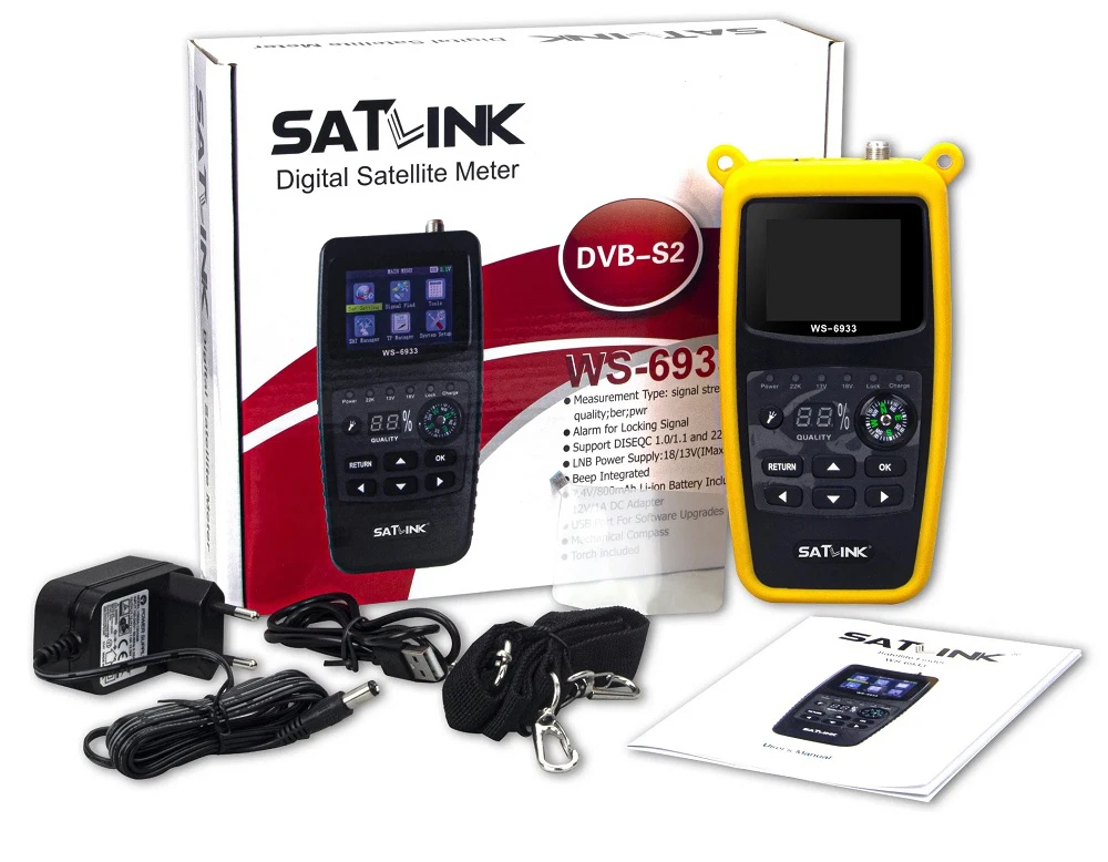 Miernik satelitarny Satlink WS-6933 COMPACT HD DVB-S2