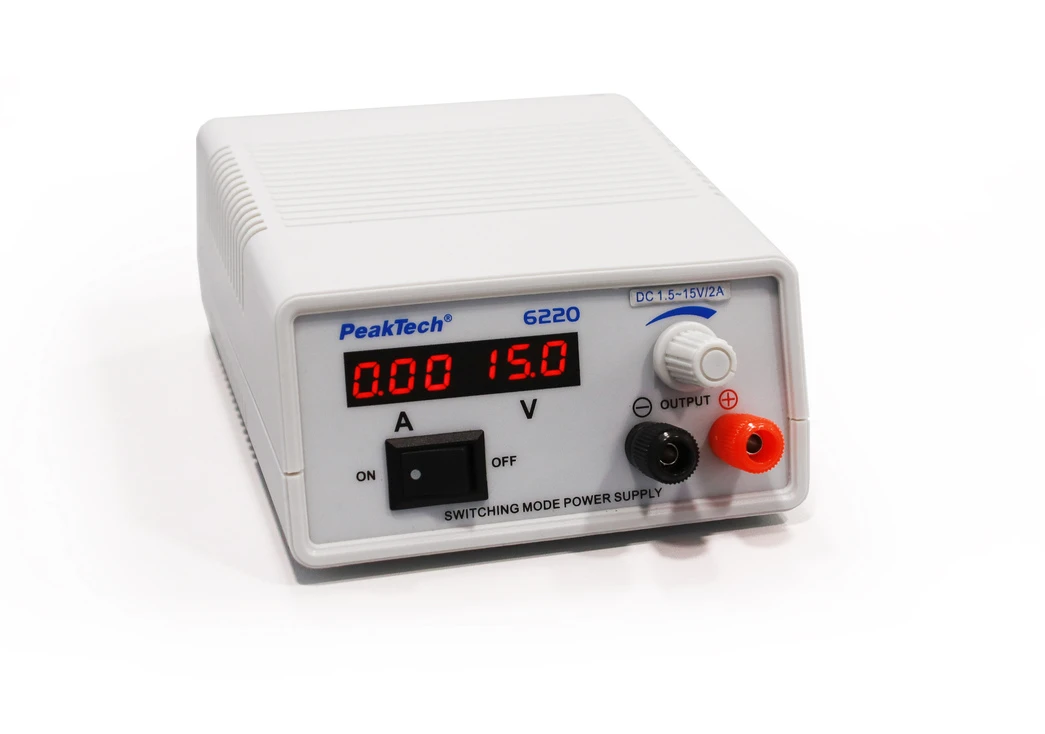 Mini zasilacz laboratoryjny 15V 2A PeakTech 6220