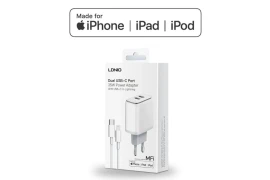 Oryginalna ładowarka iPhone, iPad, iPoD 2xUSB-C MFI 35W kabel USB-C + Lightning