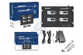 Modulator czterokanałowy 4x HDMI do 2x DVB-T/C/ISDB-T (2x MUX) EDISION 3w1 QUAD