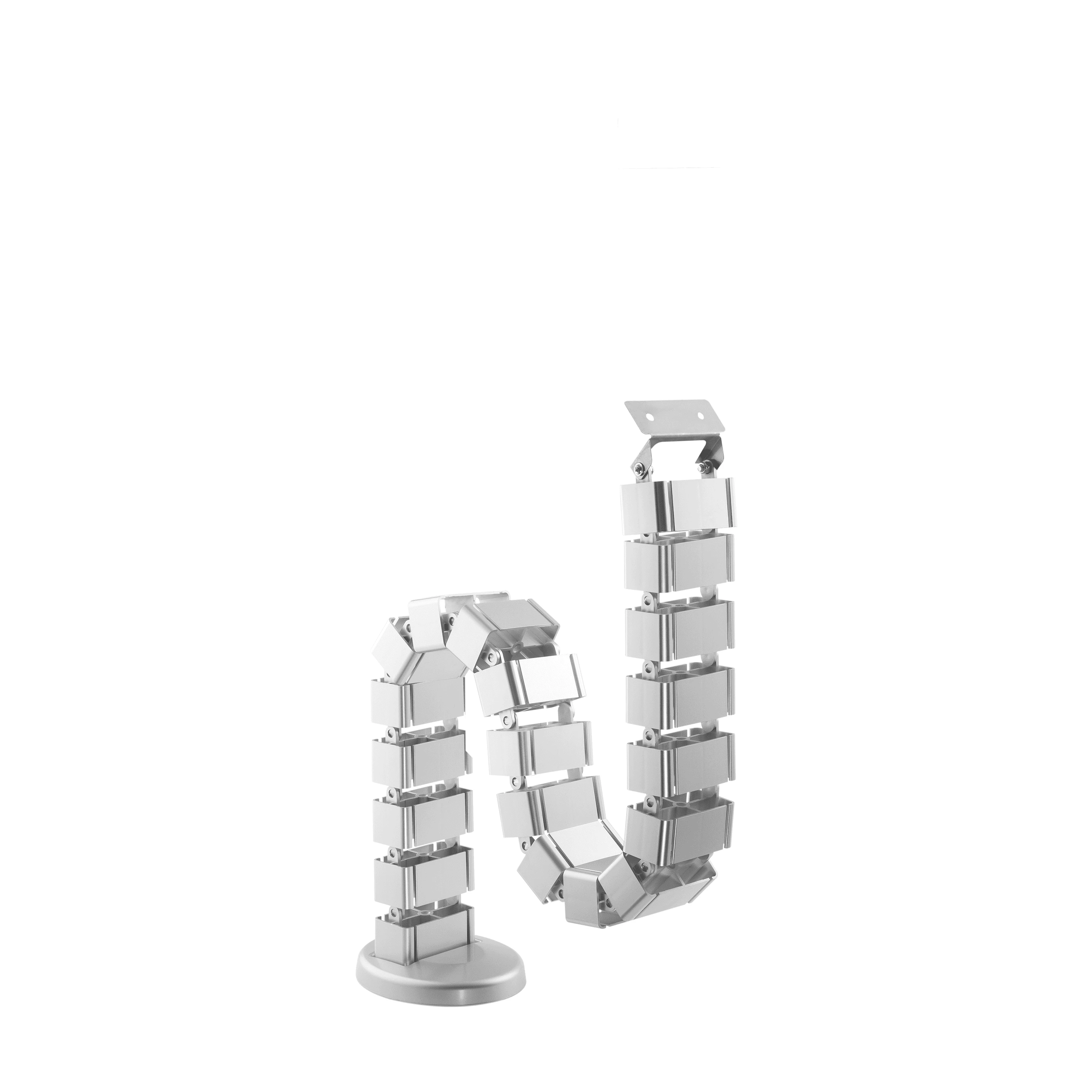 Kręgosłup kablowy prowadnica pionowa organizer Spacetronik SPK-188S srebrny 82cm