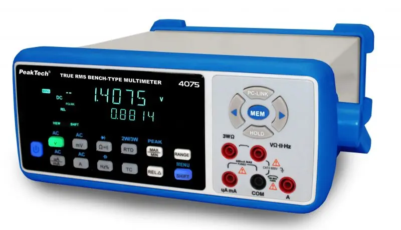 Multimetr cyfrowy USB SD 1000V 10A AC/DC PeakTech 4075