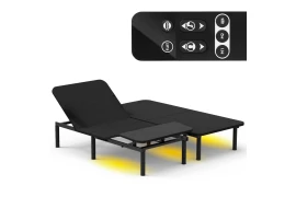 Nowoczesne łóżko regulowane z poświetleniem do sypialni 200x180 cm Spacetronik DOZEE22