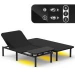 Nowoczesne łóżko regulowane z poświetleniem do sypialni 200x180 cm Spacetronik DOZEE22