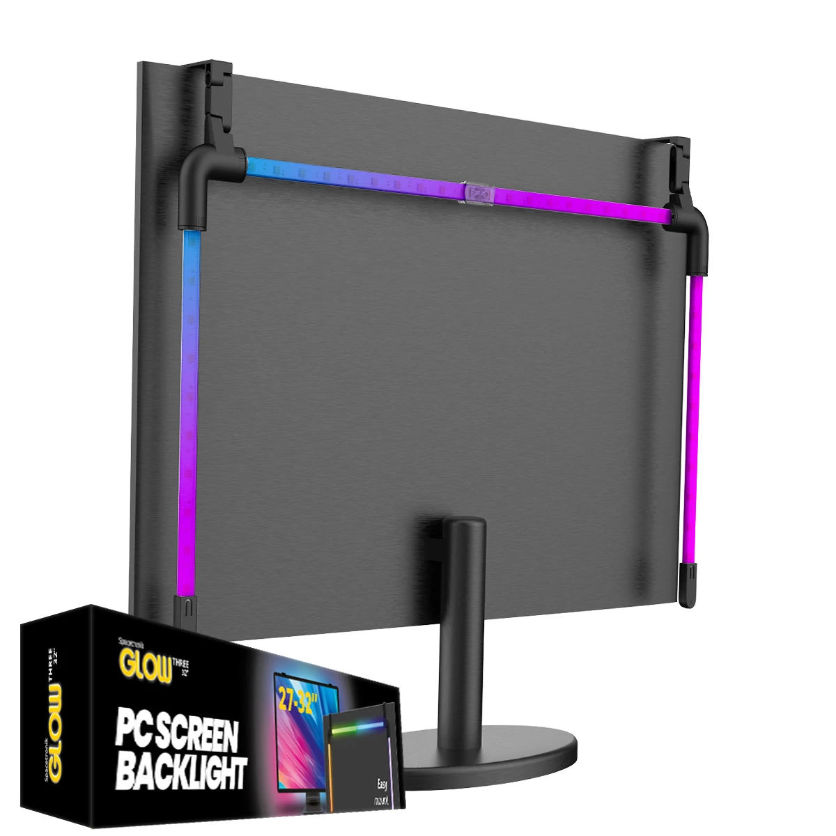 Oświetlenie na tył monitora LED Spacetronik Glow Three 32 cali na PC