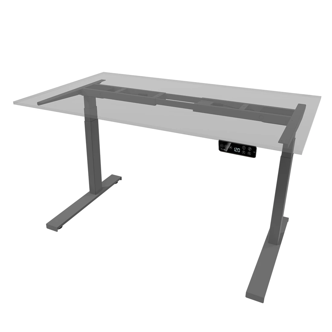 OUTLET Stelaż biurka elektryczny Spacetronik SPE-253G USB szary