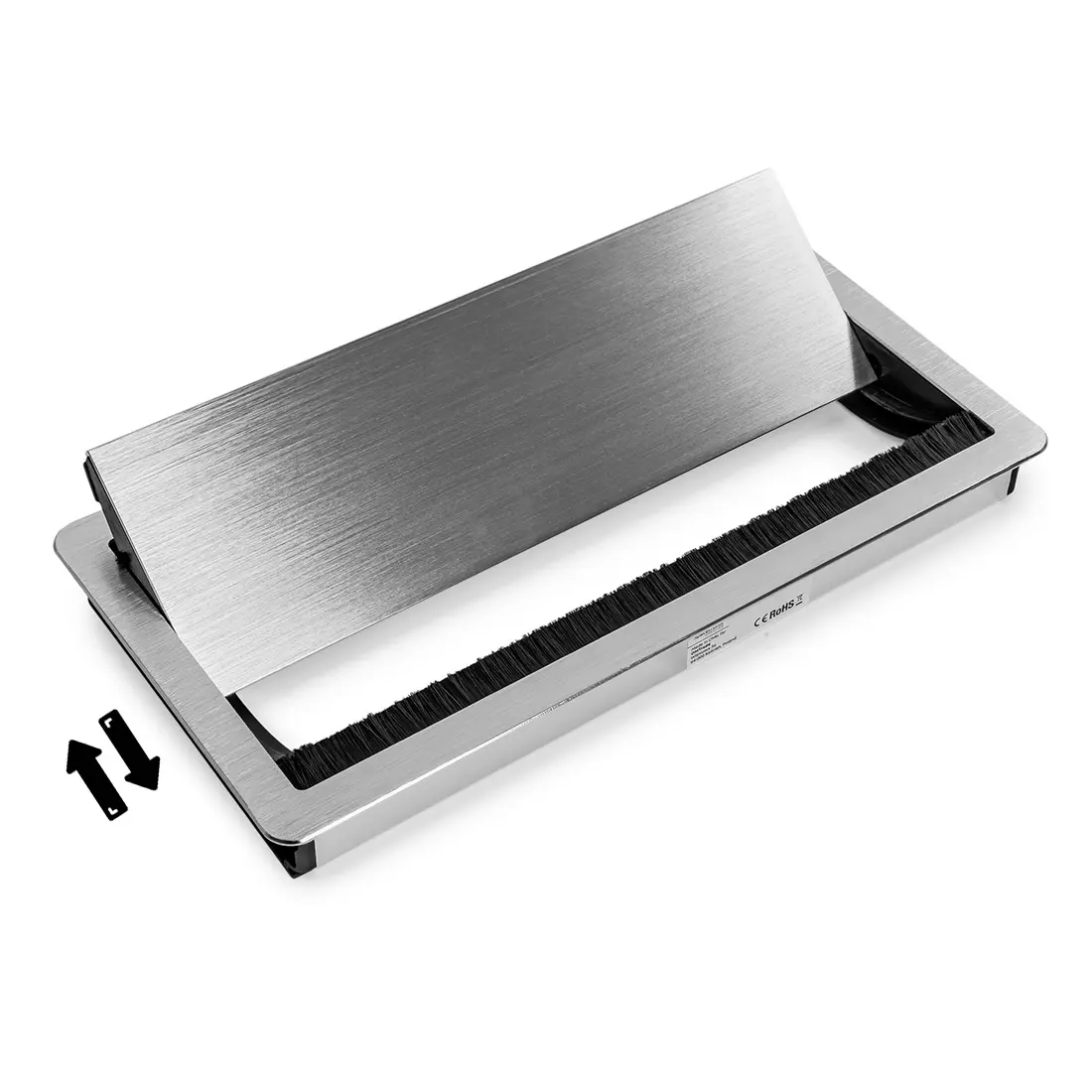 Przepust kablowy do biurka dwustronny Spacetronik SPS-G04S