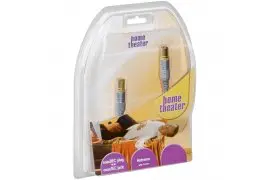 Przyłącze TV IEC złocone HQ Goobay HomeTheater 10m