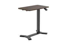 Regulowany stolik na kółkach Buddy czarny. mahoń