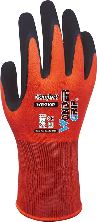 Rękawiczki do pracy z powłoką lateksową Wonder Grip Comfort WG-310R XXL/11