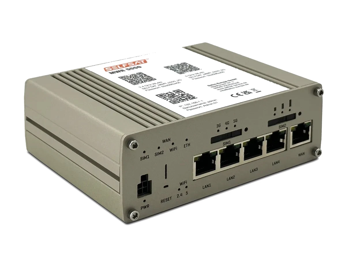 Router 5G dla kampera SELFSAT MWR 5550 2x SIM 2x MIMO 2x WiFi GPS