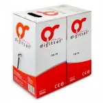 Skrętka CAT5e U/UTP DG-PREMIUM CU PVC bez żelu (sucha), SZARA 305m