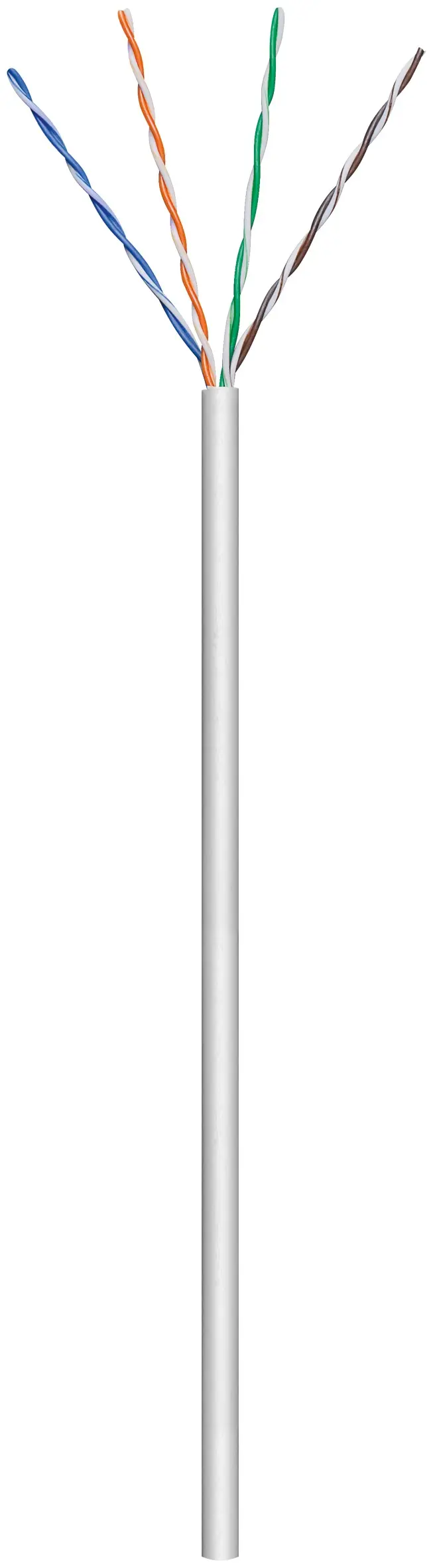 Skrętka CAT6 U/UTP 4x2xAWG24/7 szara, 305m