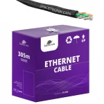 Skrętka kabel LAN CAT6 U/UTP AWG 24/1 0,53mm PE Spacetronik 305m