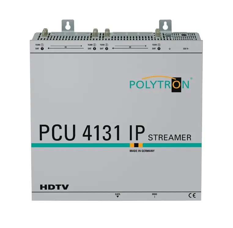 Streamer IPTV POLYTRON PCU 4131 4x DVB-S2T2/C na IPTV 4x MPTS lub 128x SPTS 4xCI
