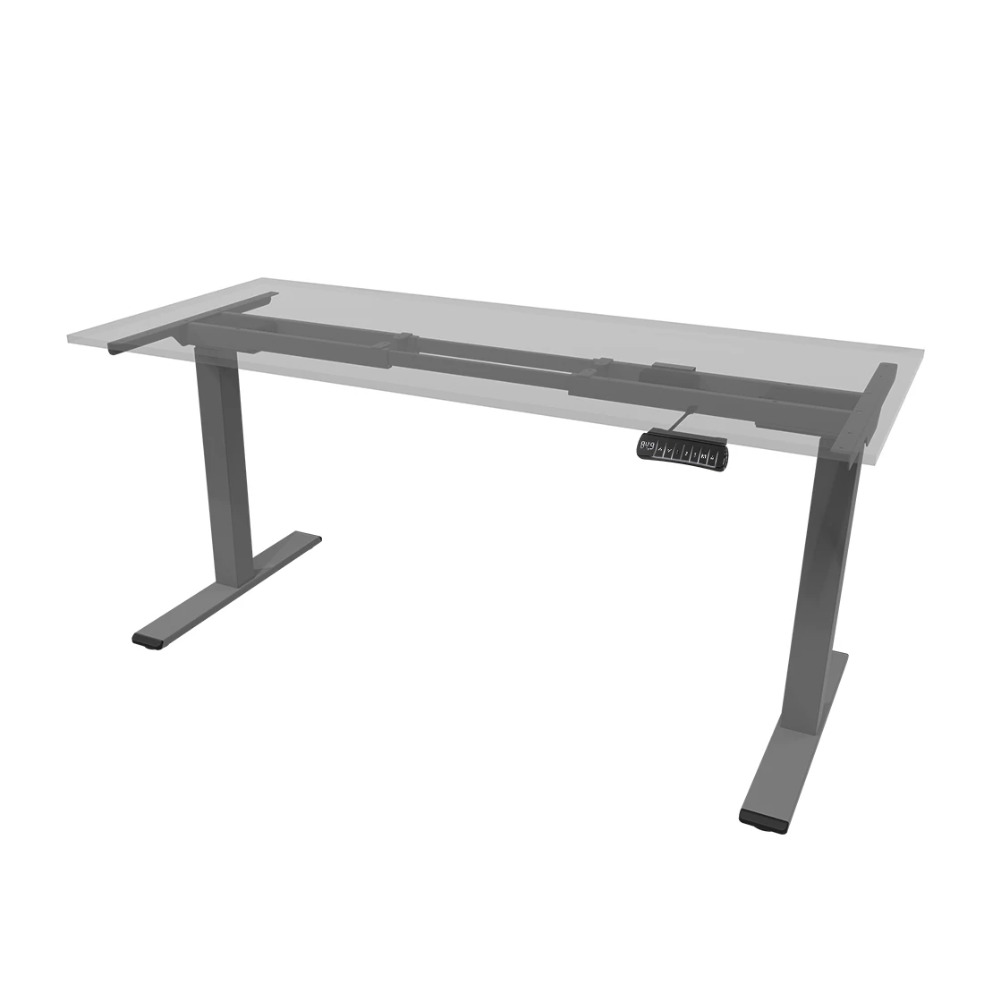 Stelaż do biurka regulowany elektrycznie Spacetronik SPE-214AG USB