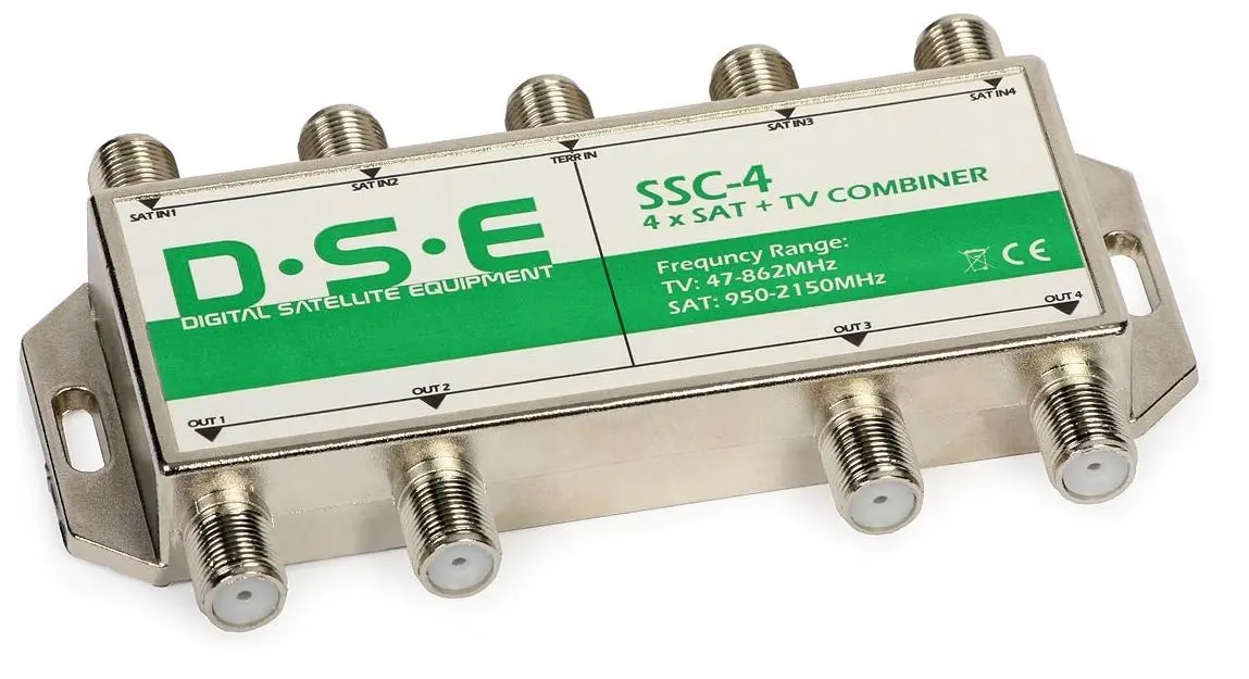Sumator sygnału LNB Quad i DVBT DSE SSC4