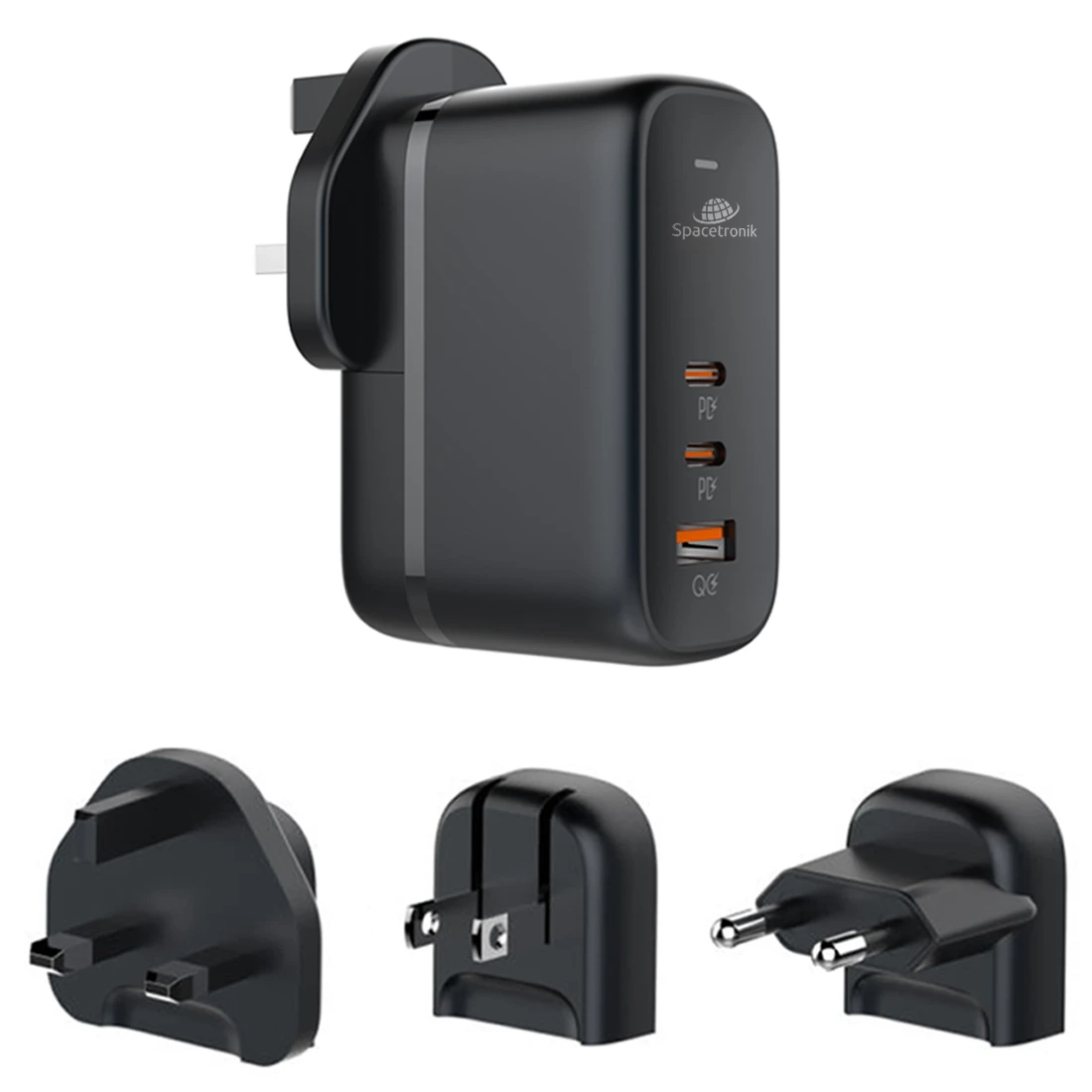Super szybka ładowarka 65 W GaN 3 w 1 Spacetronik SR101