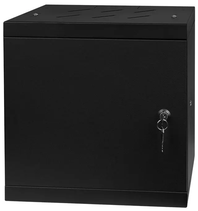 Szafa RACK 10'' 6U 300 x 300mm CZARNA Drzwi stalowe