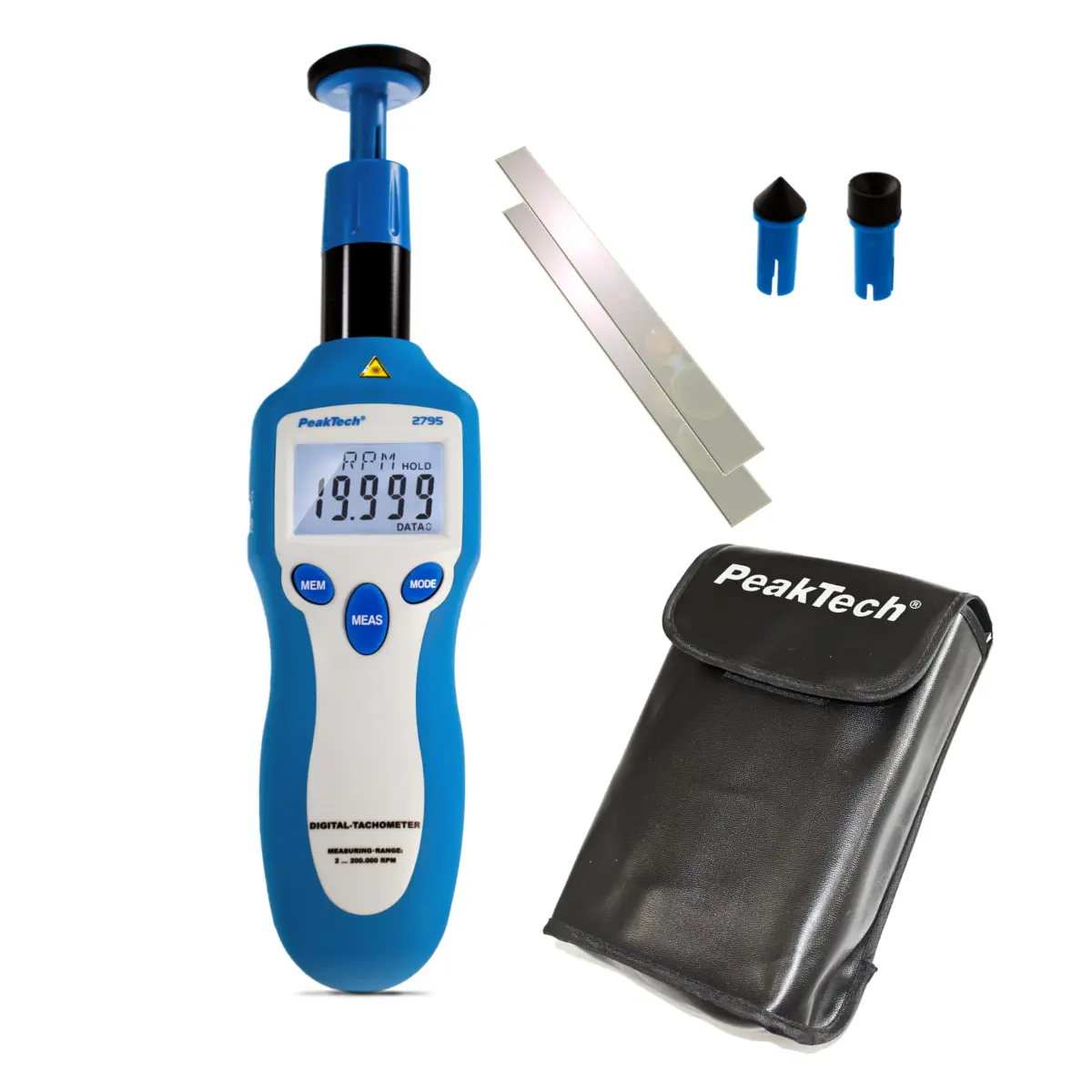 Tachometr laserowy cyfrowy miernik pomiaru obrotów PeakTech 2795