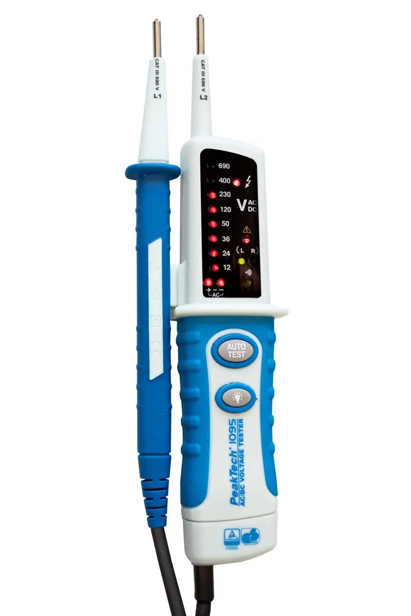 Tester Napięcia Prądu 2-polowy 12-690V PeakTech 1095