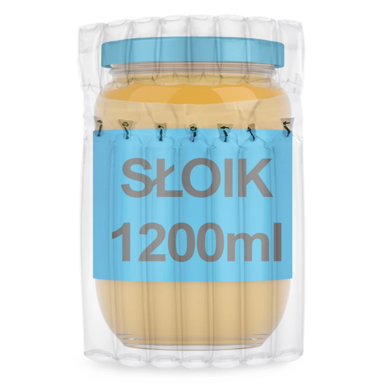 Torba powietrzna, opakowanie nadmuchiwane BAB-07_60, słoik 1200 ml