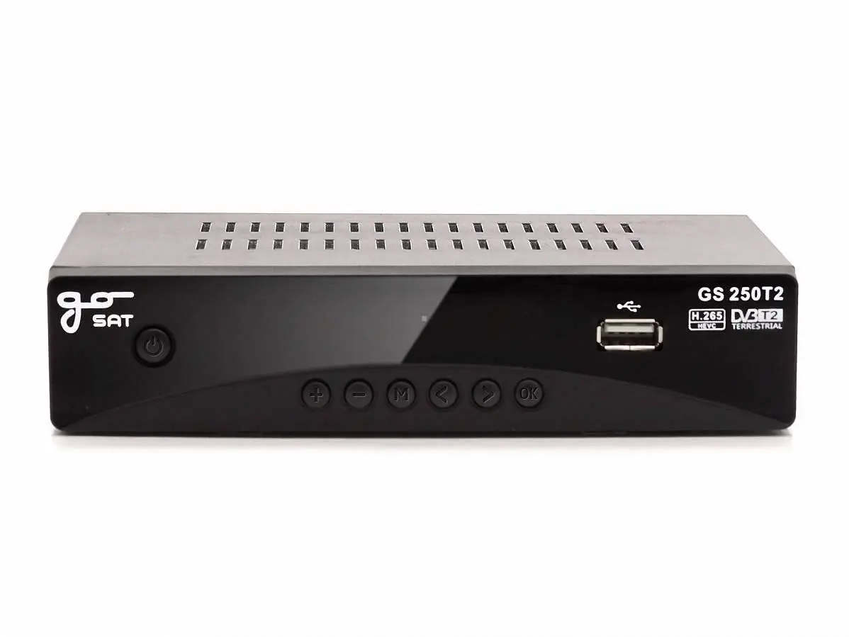 Tuner do odbioru telewizji naziemnej GoSAT GS250T2 DVB-T/T2 HEVC H.265