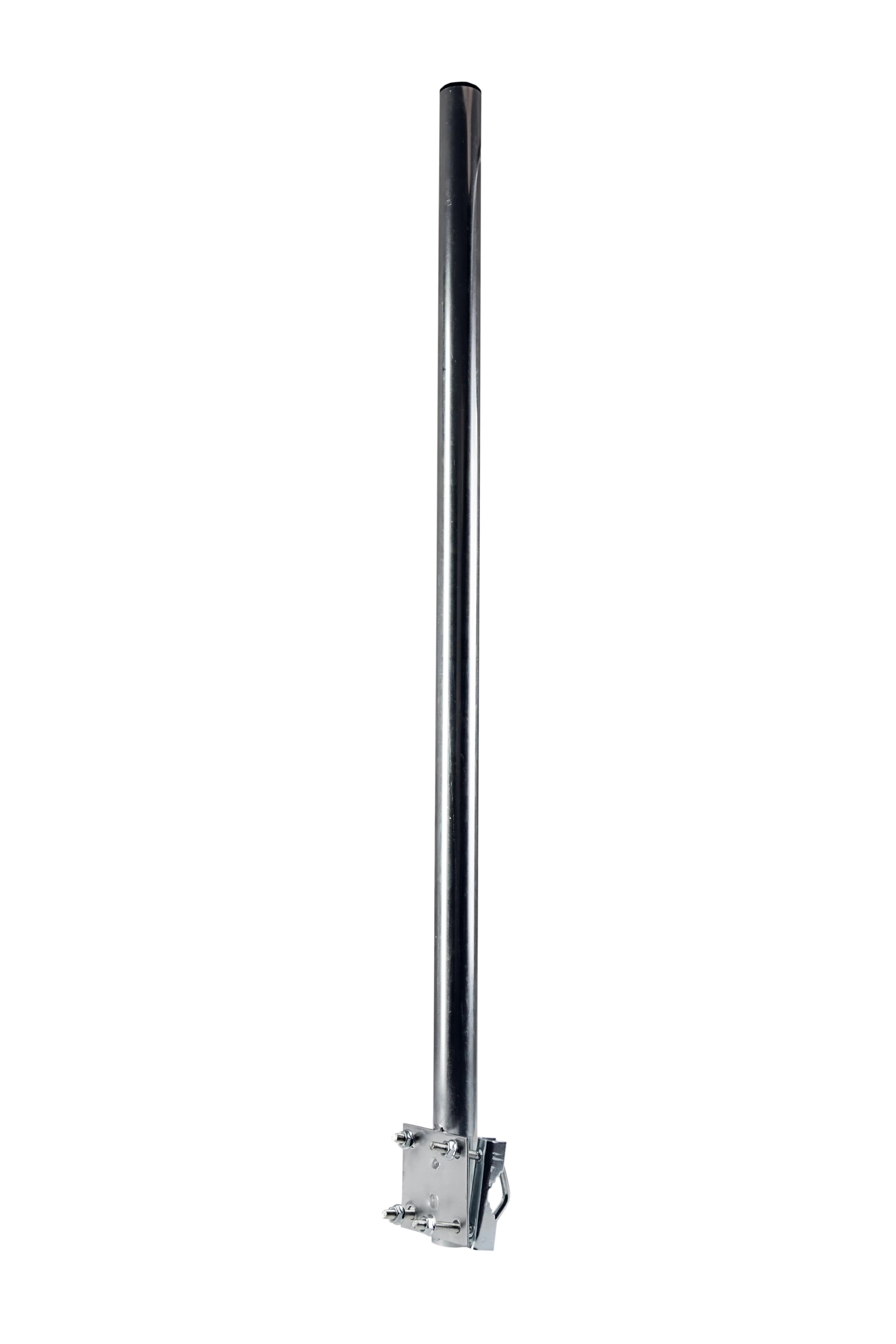 Uchwyt balkonowy do anteny prosty 100cm średnica Fi 38mm z cybantami