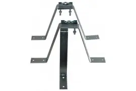 Uchwyt masztu 35cm ścienny z podporą - 2szt