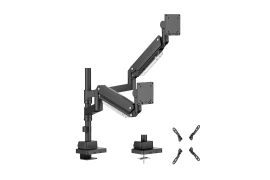 Uchwyt na dwa monitory Spacetronik SPAH222