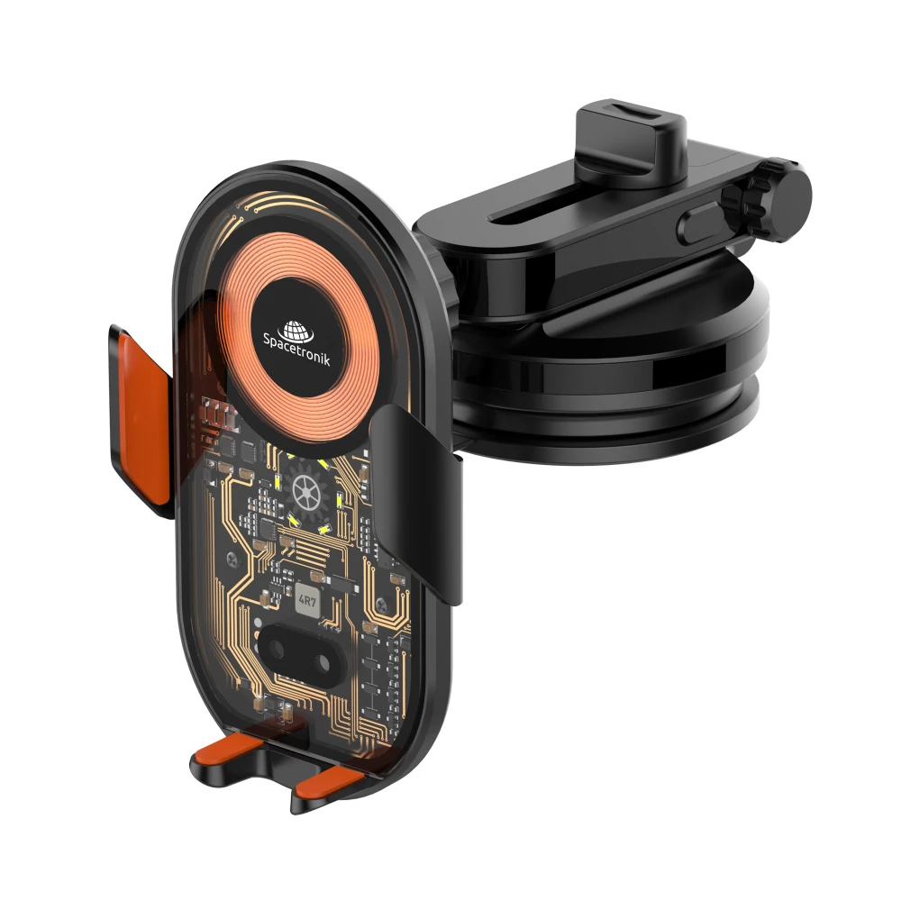 Uchwyt na telefon SPACETRONIK SR004 do ładowania bezprzewodowego na deskę rozdzielczą