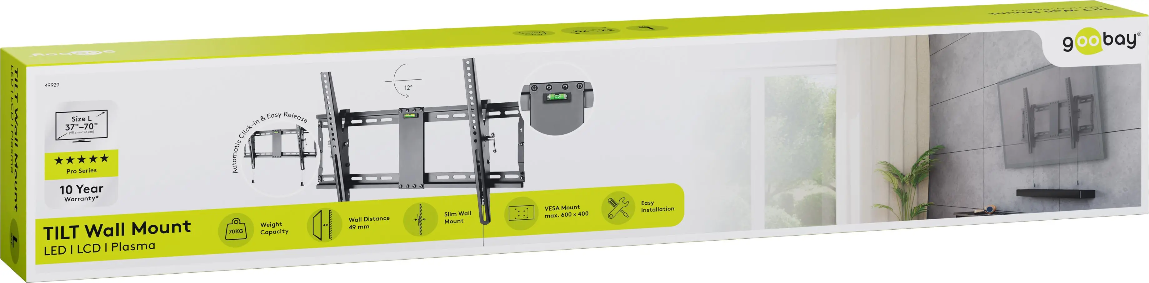 Uchwyt TV Goobay PRO TILT L 37