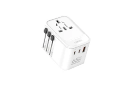 Uniwersalny adapter podróżny ładowarka 65W 2xUSB-C (PD) 1xUSB-A (QC 3.0) US UK UE LDNIO_Z6