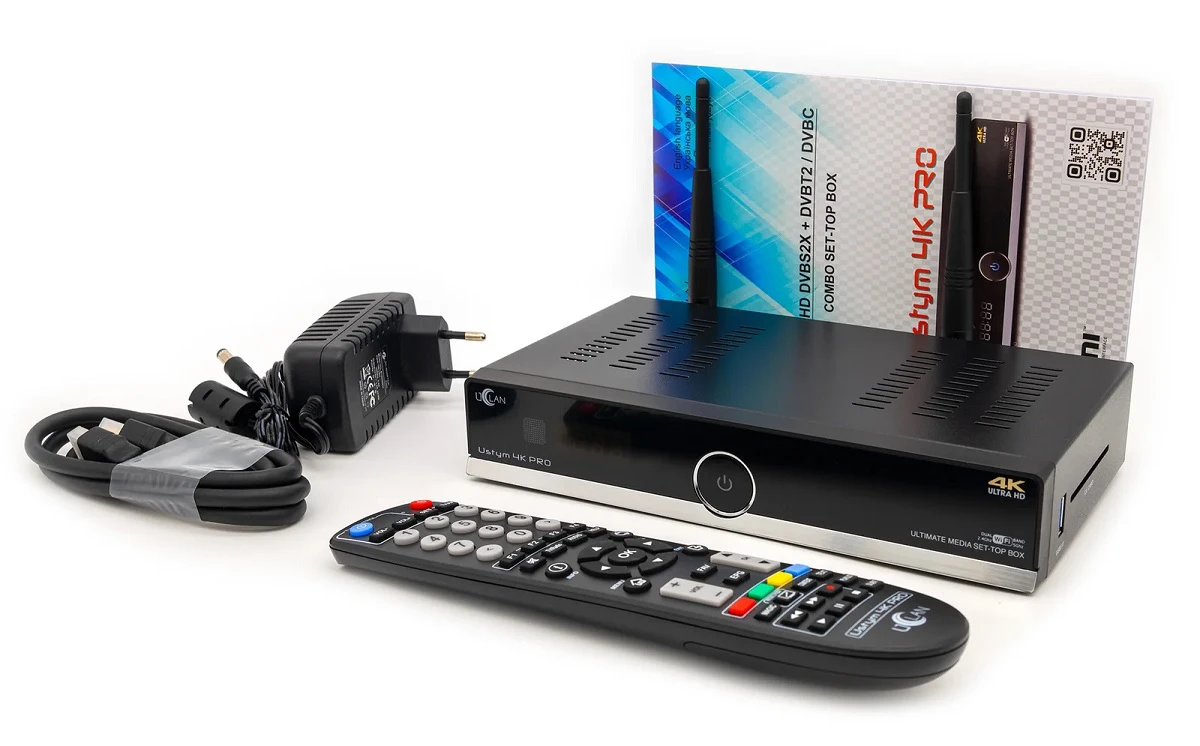 Ustym 4K PRO COMBO Ultimate Engima2 DVB-S2X & DVB-C/T2 OpenATV 7.4