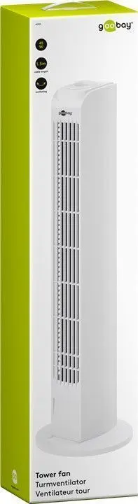 Wentylator kolumnowy wieżowy 78cm Goobay 45W BIAŁY