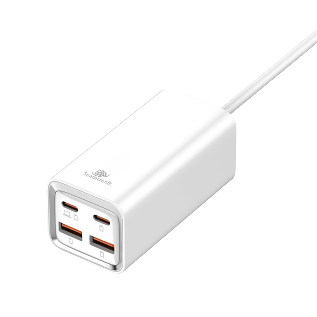 Wielofunkcyjna, szybka ładowarka 65 W Spacetronik SR102, 2x USB-C, 2x USB-A QC3.0