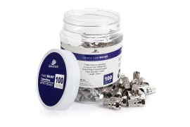 Wtyk F nakręcany Big Nut 7.3mm/20mm Spacetronik TV-FT05 - 100szt